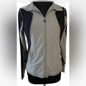 Women's Gray and Black activewear jacket size medium